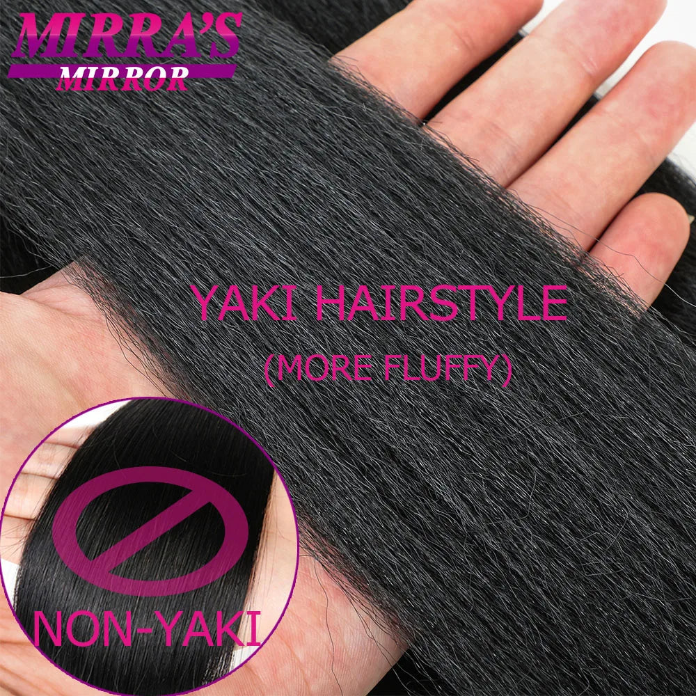 Easy Jumbo Braids Hair Extensions Pre Stretched Braiding Hair Afro Synthetic Hair Strand Braid Hot Water Set 12/16/26/30/36 Inch