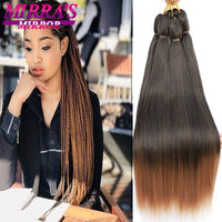 Easy Jumbo Braids Hair Extensions Pre Stretched Braiding Hair Afro Synthetic Hair Strand Braid Hot Water Set 12/16/26/30/36 Inch