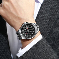 CURREN  Man Brand Luxury Watch Stainless Steel Band Quartz Wristwatch Auto Date Clock Male with box