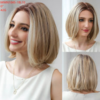 New Arrival High Quality Transparent Lace Synthetic Fiber Monofilament Mono Lace Wigs for Women Heat Resistant White Wig