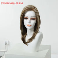 New Arrival High Quality Transparent Lace Synthetic Fiber Monofilament Mono Lace Wigs for Women Heat Resistant White Wig