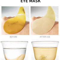 24K Gold Eye Patches Korean Collagen Firming Tender Eye Care Hydrogel Relax Seaweed Green Eyes Mask Moisturizing Hydrating
