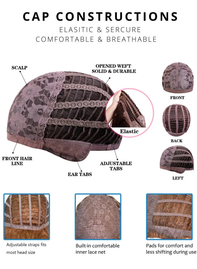 VICWIG Synthetic Hair Long Wavy Purple Green Black Blue Brown Cosplay Wig with Bangs for Women