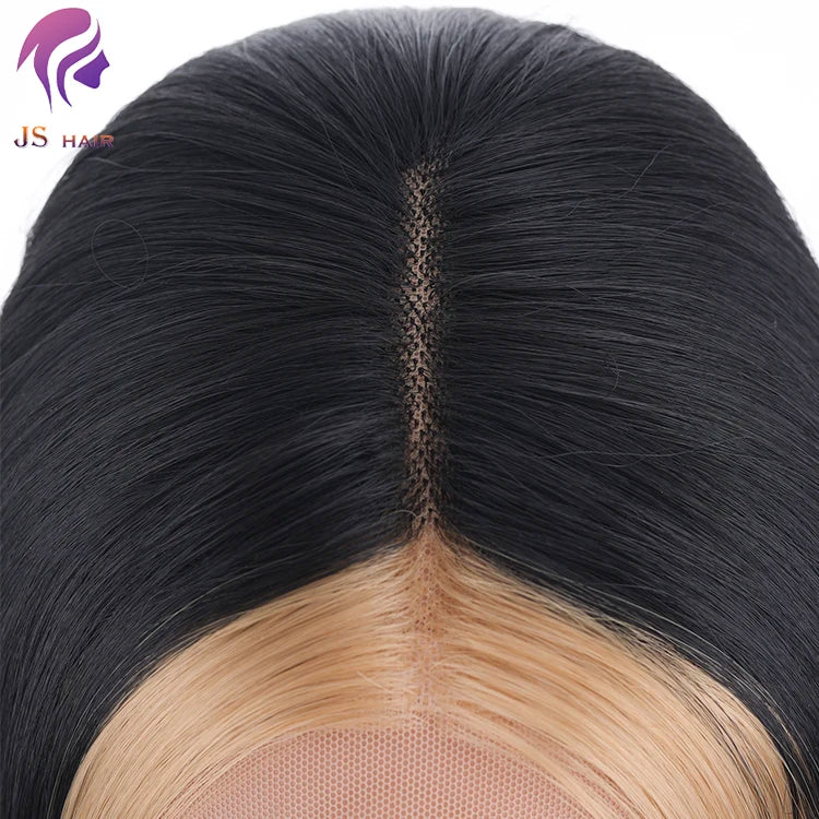 Wholesale Prices Custom logo Heat Resistant Synthetic Hair Frontal Short Wigs Silky Straight Wave bob Wigs for Black Women bob