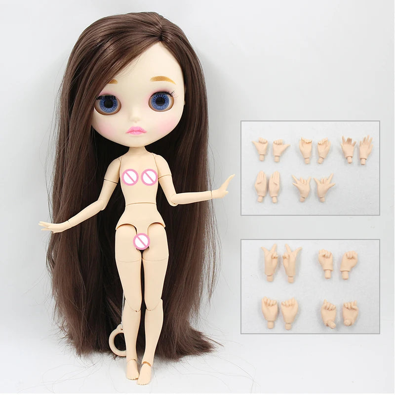 ICY DBS blyth doll 1/6 BJD toy custom doll joint body special offer on sale random eyes color nude doll 30cm anime girls gift