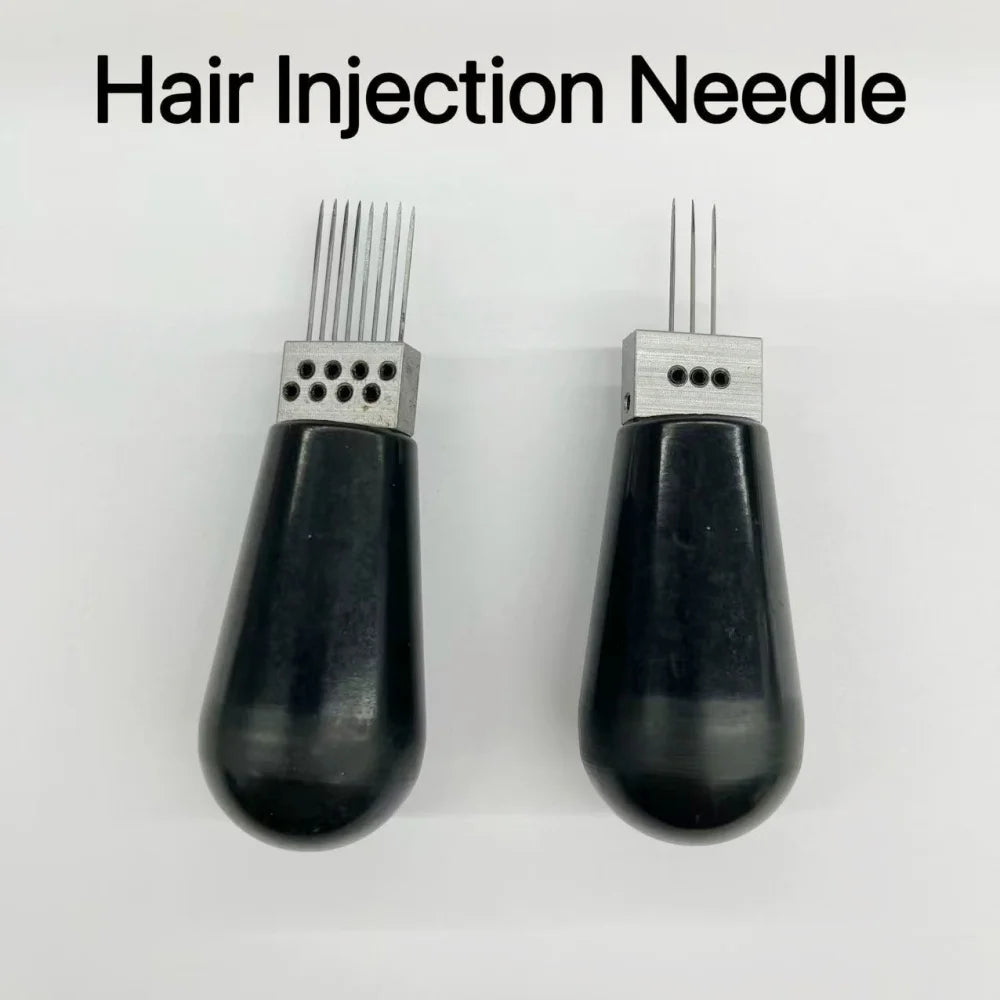Wholesale 8 and 3 Needle Hair Injection Needle Tool for Ventilating PU Hairpieces Toupee Topper Wig Making Repair Tools