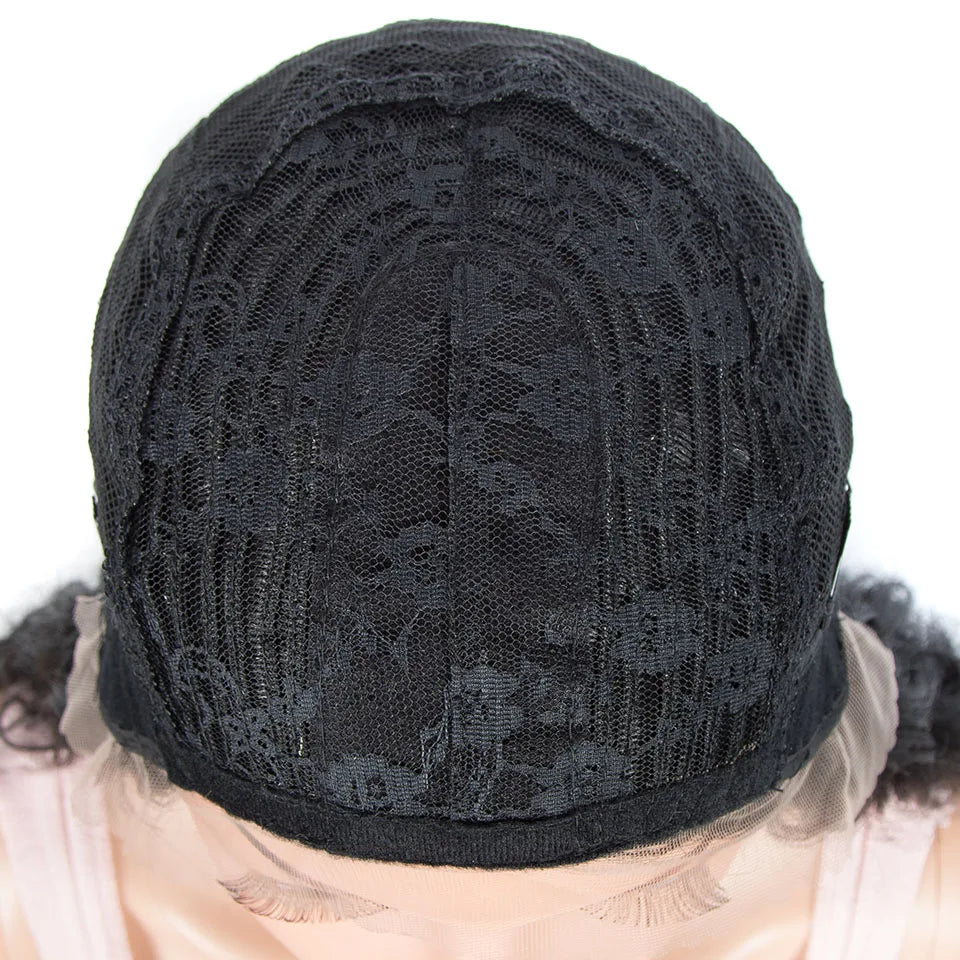 Synthetic Wigs Cosplay Loose Wave Hair Lace Front Wigs For Women Ombre Brown Water Wave 42 Inch Curly Hair Heat Resistant Wig