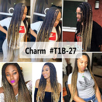 Easy Jumbo Braids Hair Extensions Pre Stretched Braiding Hair Afro Synthetic Hair Strand Braid Hot Water Set 12/16/26/30/36 Inch