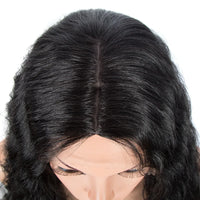 Synthetic Wigs Cosplay Loose Wave Hair Lace Front Wigs For Women Ombre Brown Water Wave 42 Inch Curly Hair Heat Resistant Wig