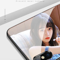 Custom Personalized Phone Cases For Apply iphone 11 Pro Max 6 6s Plus Clear Cover DIY Photo Picture Design Glass Silicone Fundas