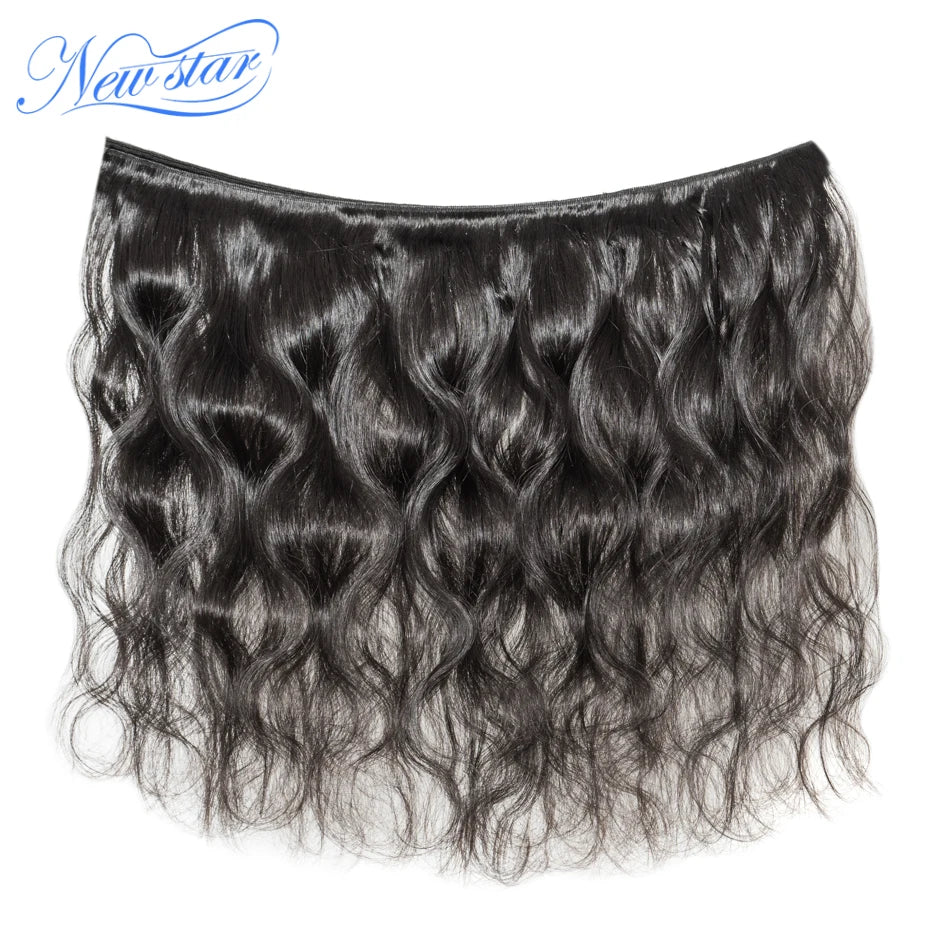 Peruvian Body Wave Hair 4 Bundles New Star 11A Virgin Human Hair Weave Extension Natural Color Hair Unprocessed Raw Hair Weaving