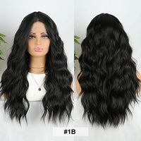 Julianna Lace Front Wig Highlight Ombre Colored Natural Hairline Heat Resistant Body Loose Deep Wave Synthetic Lace Frontal Wig