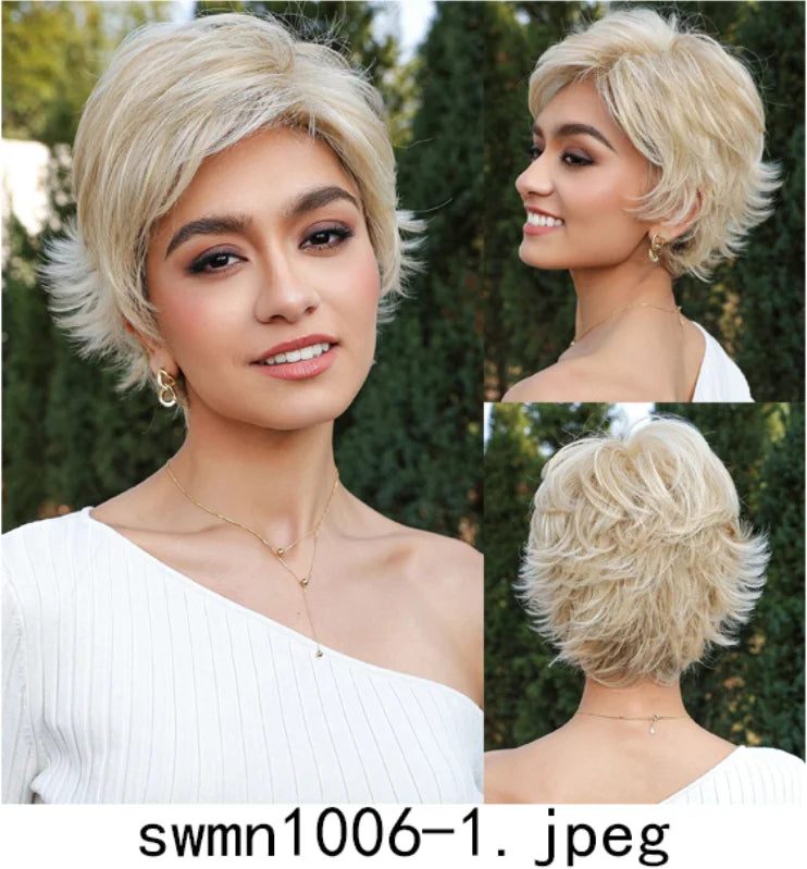New Arrival High Quality Transparent Lace Synthetic Fiber Monofilament Mono Lace Wigs for Women Heat Resistant White Wig