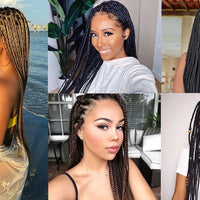 Easy Jumbo Braids Hair Extensions Pre Stretched Braiding Hair Afro Synthetic Hair Strand Braid Hot Water Set 12/16/26/30/36 Inch