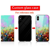 Custom Personalized Phone Cases For Apply iphone 11 Pro Max 6 6s Plus Clear Cover DIY Photo Picture Design Glass Silicone Fundas