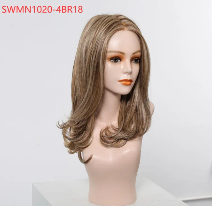 New Arrival High Quality Transparent Lace Synthetic Fiber Monofilament Mono Lace Wigs for Women Heat Resistant White Wig