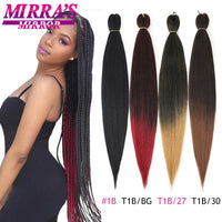 Easy Jumbo Braids Hair Extensions Pre Stretched Braiding Hair Afro Synthetic Hair Strand Braid Hot Water Set 12/16/26/30/36 Inch