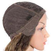 Synthetic Wigs Cosplay Loose Wave Hair Lace Front Wigs For Women Ombre Brown Water Wave 42 Inch Curly Hair Heat Resistant Wig