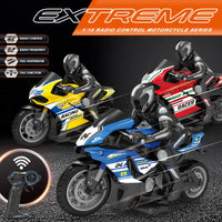 RC Motorcycles 1/6 Electric Motor RC Cars High Speed 4CH Remote Control Racing Motorcycle Drift Car Kids Xmas Festival Gift