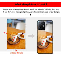 Custom Personalized Phone Cases For Apply iphone 11 Pro Max 6 6s Plus Clear Cover DIY Photo Picture Design Glass Silicone Fundas
