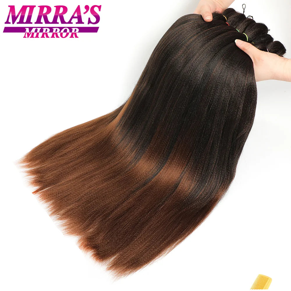 Easy Jumbo Braids Hair Extensions Pre Stretched Braiding Hair Afro Synthetic Hair Strand Braid Hot Water Set 12/16/26/30/36 Inch