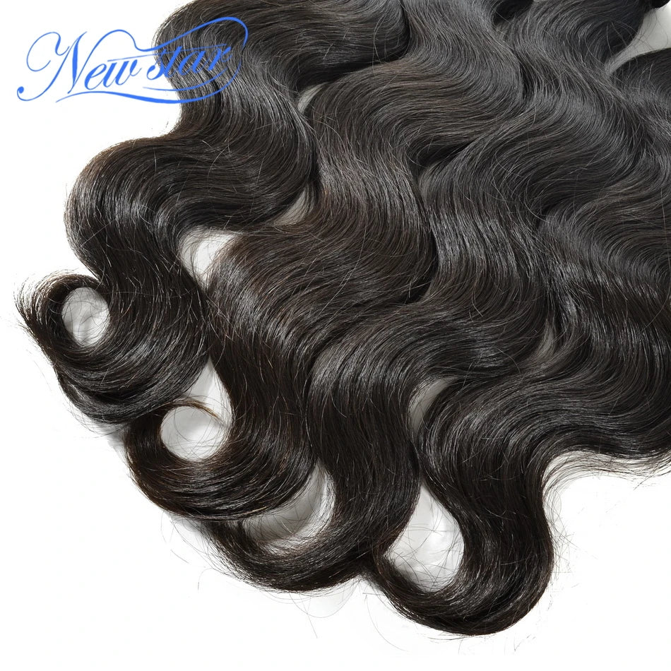 Peruvian Body Wave Hair 4 Bundles New Star 11A Virgin Human Hair Weave Extension Natural Color Hair Unprocessed Raw Hair Weaving