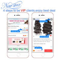 Peruvian Body Wave Hair 4 Bundles New Star 11A Virgin Human Hair Weave Extension Natural Color Hair Unprocessed Raw Hair Weaving