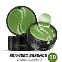 24K Gold Eye Patches Korean Collagen Firming Tender Eye Care Hydrogel Relax Seaweed Green Eyes Mask Moisturizing Hydrating