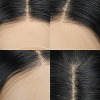 250% Density 360g 13x4 Straight Lace Front Wig with Baby Hair, Pre-Plucked HD Transparent Human Hair Wig for Women