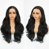 Wholesale 13*4 Premium Lace Long Straight Heat-Friendly Synthetic Glueless Lace Front Wigs High Temperature Fiber for Women