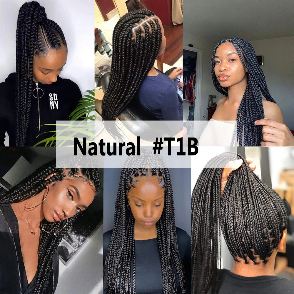 Easy Jumbo Braids Hair Extensions Pre Stretched Braiding Hair Afro Synthetic Hair Strand Braid Hot Water Set 12/16/26/30/36 Inch