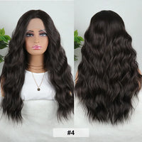 Julianna Lace Front Wig Highlight Ombre Colored Natural Hairline Heat Resistant Body Loose Deep Wave Synthetic Lace Frontal Wig