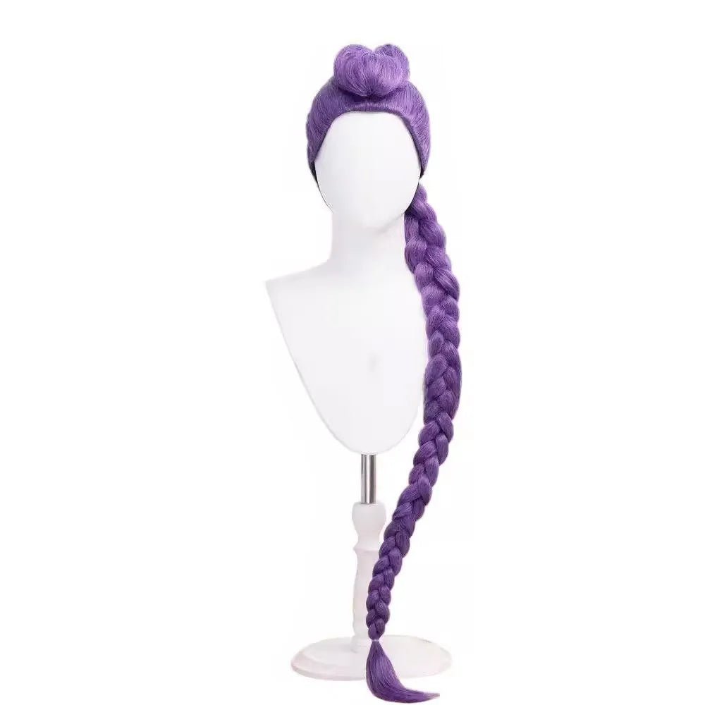 Wholesale New Movie  Demon Hunters Cosplay Heat Resistant Synthetic Hair Wig Rumi Mira Zoey Wig Straight