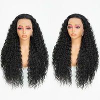 Wholesale 13*4 Premium Lace Long Straight Heat-Friendly Synthetic Glueless Lace Front Wigs High Temperature Fiber for Women