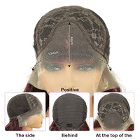 Wholesale High Temperature Fiber 28 Inches Long Curly Lace Wigs for Women Ombre Blonde Ginger Synthetic Lace Front Wigs