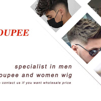 Q6  Swiss Lace Front&Pu Natural Hairline 1B40 1B65 Gray Black Men Toupee 24mm Curly Male Wigs Ash Blonde Human Hair Prosthesi