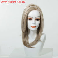 New Arrival High Quality Transparent Lace Synthetic Fiber Monofilament Mono Lace Wigs for Women Heat Resistant White Wig