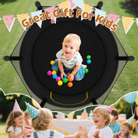 Zoshine Children Mini Trampoline  60inch Sports Fitness with Enclosure Net  and Safety Pad Designed for Safe Fun Toys for Kids