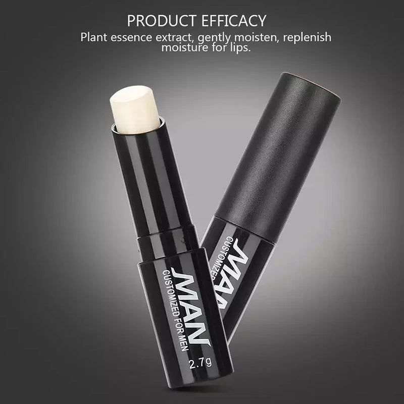 Mens Lip Balm Long Lasting Moisture Hydration Lighten Lip Lines Anti-dry Lip Lipstick Men's Cosmetics Lips Skin Care Products