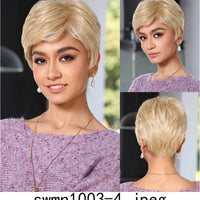 New Arrival High Quality Transparent Lace Synthetic Fiber Monofilament Mono Lace Wigs for Women Heat Resistant White Wig