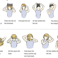 MSIWIGS Women's Short Pix Cut Blonde Straight Wig Natural Synthetic For White Lady Daily Wear High Tempreture Fiber