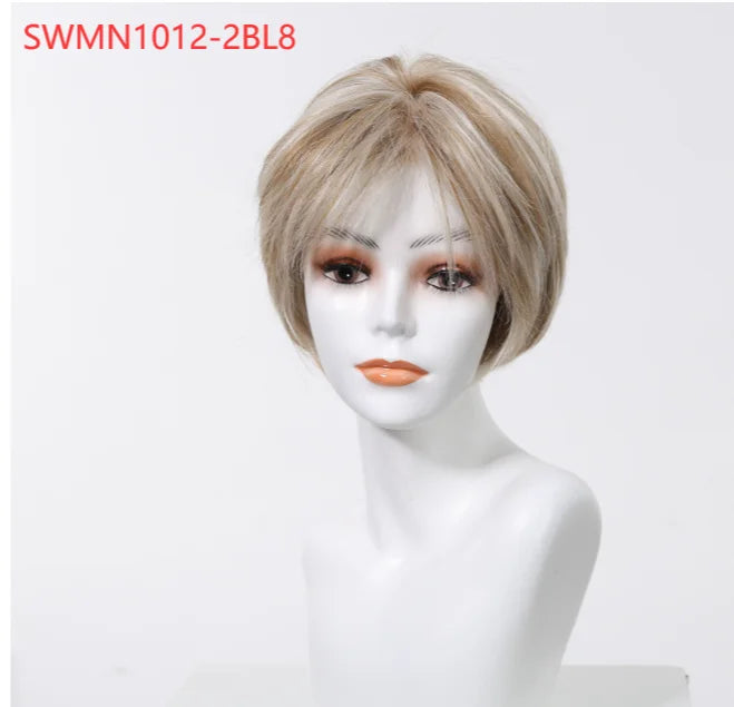 New Arrival High Quality Transparent Lace Synthetic Fiber Monofilament Mono Lace Wigs for Women Heat Resistant White Wig
