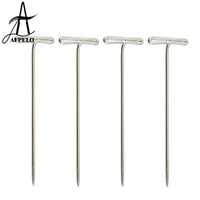 T Pins Clips for Wig Fix on Canvas Block Head Mannequin Head Toupee Modeling T Shape Weaving Needles