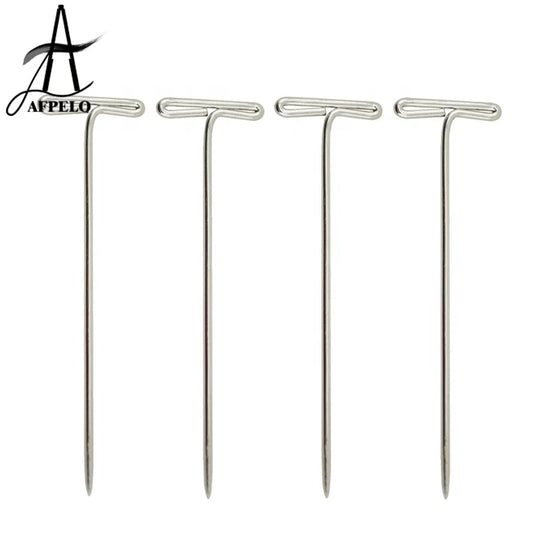 T Pins Clips for Wig Fix on Canvas Block Head Mannequin Head Toupee Modeling T Shape Weaving Needles