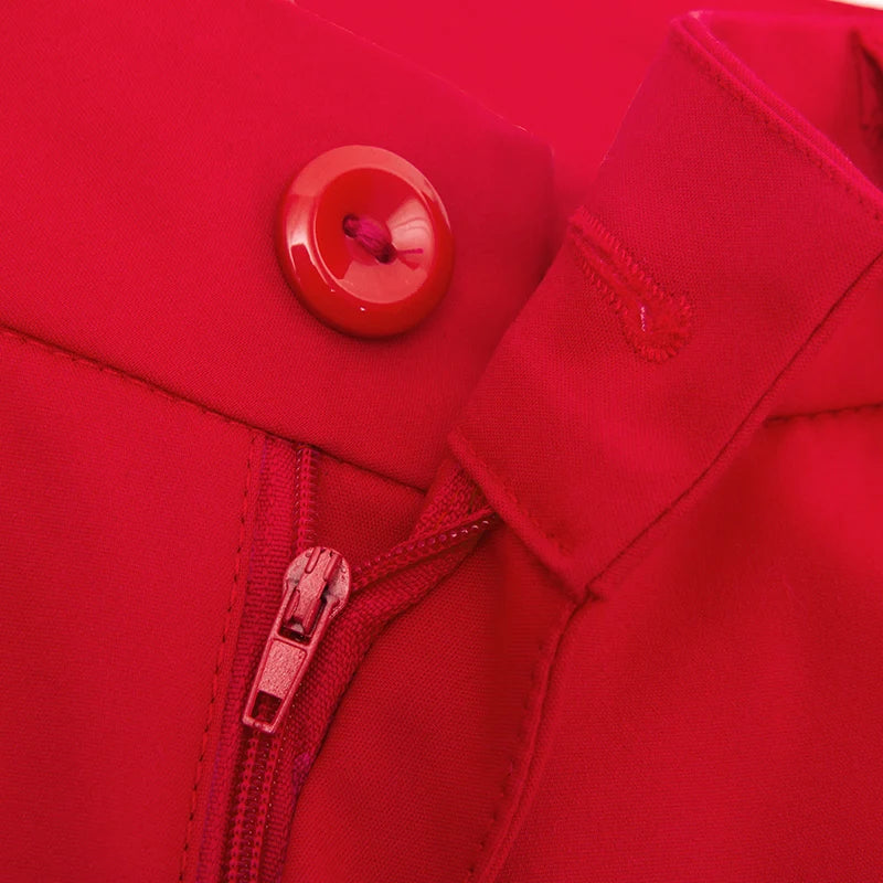 Fashion Streetwear Cute Candy Color Pencil Pants Women Stretch Cotton Slim Waist Straight Pantalones Casual Office Work Trousers