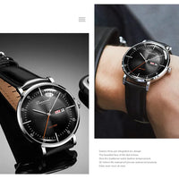 Carnival Brand 3D Curved Dial Luxury Sapphire Automatic Watch for Man Leather MIYIOTA Mechanical Watch Sports Wristwatch Male