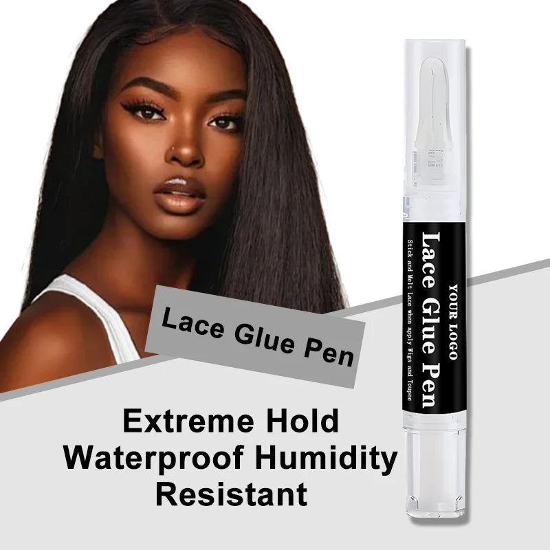 Wholesale 5ml Lace Glue Pen Waterproof Wholesale Custom Label Strong Hold Invisible Bonding Adhesive for Lace Frontal Wig