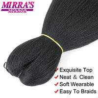 Easy Jumbo Braids Hair Extensions Pre Stretched Braiding Hair Afro Synthetic Hair Strand Braid Hot Water Set 12/16/26/30/36 Inch