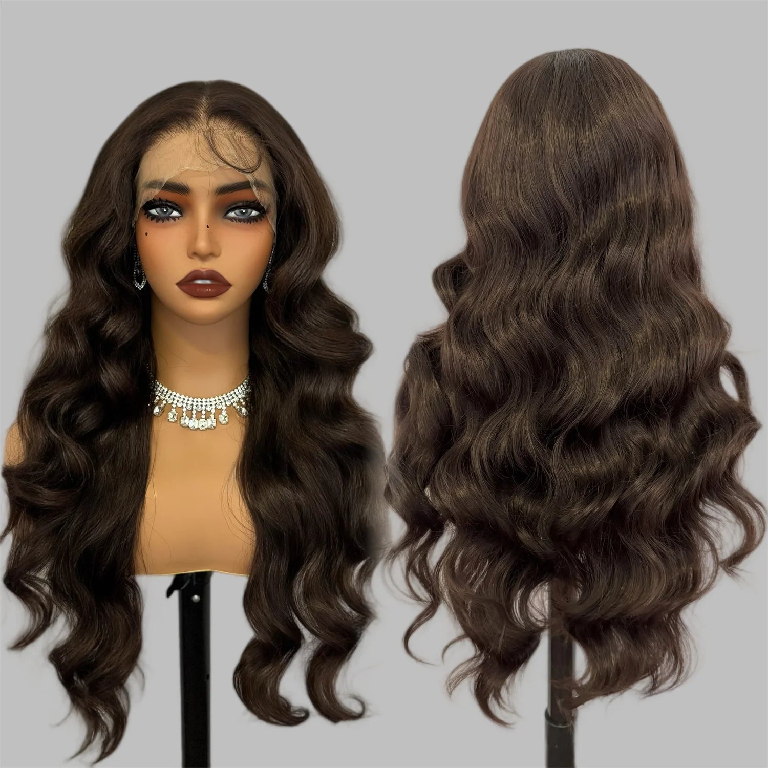 Hot Selling Pre Plucked Hairline 613# Kinky Straight Heat Resistant Glueless Synthetic Lacefront Wig for Black Womens Daily Use