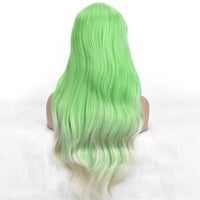 Wholesale Machine Made 28 Inch Long Natural Wave High Temperature Synthetic Hair Wigs 150% Density Unique Color Bangs Wig